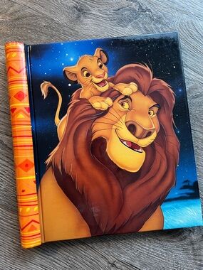 VINTAGE Walt Disney’s the Lion King photo album 1990s simba mufasa sticker album